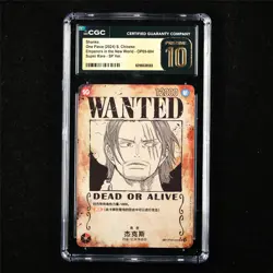 CGC 10 PRISTINE 2024 One Piece CHN Shanks OP09-004 SR-SP Ver. - Image 1