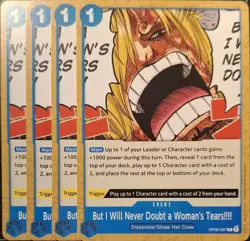 One Piece TCG - 4er Playset - OP06-057 But I Will Never Doubt a Woma... C/EN/NM - Image 1