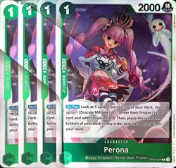 One Piece TCG - 4er Playset - OP09-034 Perona R/EN/NM - Image 1