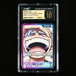 CGC 10 PRISTINE 2024 One Piece CHN Monkey D.Luffy OP09-061 L - Image 2
