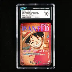 CGC 10 GEM MINT 2023 One Piece CHN Monkey D.Luffy ST01-012 SR - Image 2