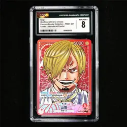 CGC 8 NM/MINT 2024 One Piece CHN Sanji PRB01-001 L - Image 2