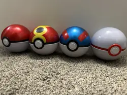 Pokemon Pokeball Tin Only Lot of 4 Empty Tins New No Cards - Image 1