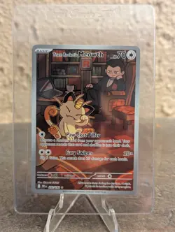 Pokemon TCG Team Rockets Meowth Card 203/182 Destined Rivals Nm - Image 1