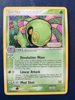Cradily Holo Legend Maker 3/92 STAMPED LP Pokemon Card - Image 1