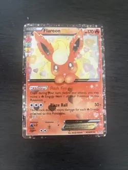 Pokemon TCG Flareon EX Holo Rare Card RC6/RC32 Generations - Image 1