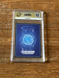 AGS 9.5 MINT+ Digimon Card Game: Classic Collection WarGreymon EX1-009 SR Graded - Image 5