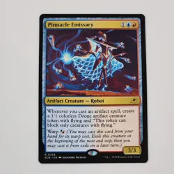 MTG Pinnacle Emissary Edge of Eternities Rare 223 NM+ Artifact Creature Card - Image 1