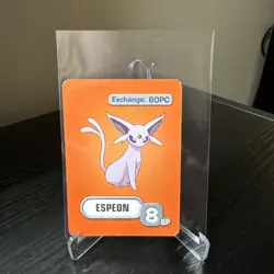 2005 Pokemon Master Trainer Board Game Pokemon Card RARE Espeon - Image 1