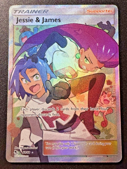 Jessie & James 68/68 Hidden Fates Pokemon Card Holo Foil Rare Full Art Near Mint - Image 1