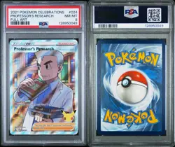 2023 Pokemon Celebrations 017/025 Professor's Research Holo PSA 8 NM Rare Card - Image 3
