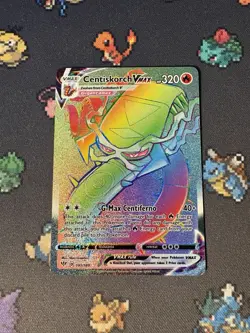 Pokemon Cards Centiskorch VMAX 191/189 Rainbow Secret Rare Darkness Ablaze- (NM) - Image 1