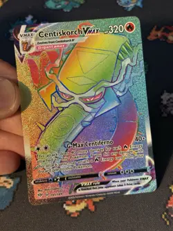 Pokemon Cards Centiskorch VMAX 191/189 Rainbow Secret Rare Darkness Ablaze- (NM) - Image 2