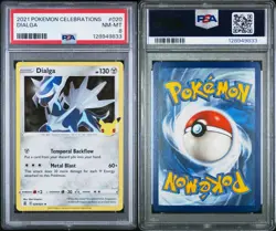 2023 Pokemon Celebrations 020/025 Dialga Holo PSA 8 Near Mint Rare Card Fresh - Image 3