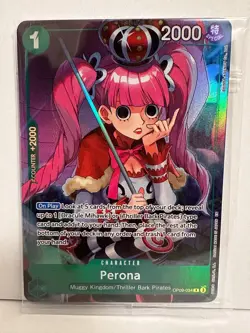 One Piece Card Game Perona OP09-034 Illustration Box Vol.4 Promo Sealed - Image 1