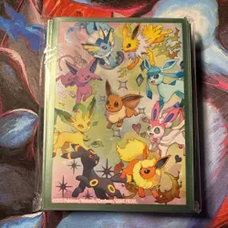 Pokemon Prismatic Evolutions UPC Eeveelutions Card Sleeves 65ct - Official - Image 1