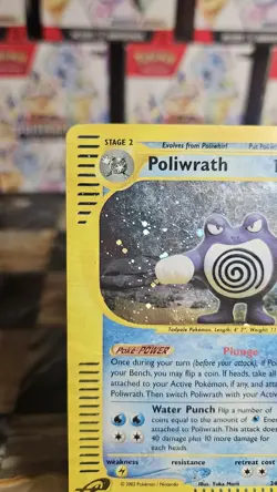 Pokemon Poliwrath Expedition Holo Rare Card #24 - Image 3