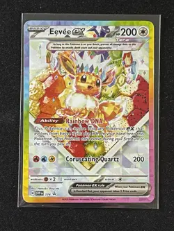 Pokemon TCG Scarlet & Violet Eevee EX Black Star Promo Card 174 - Image 1