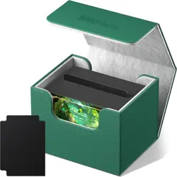 Durable Card Deck Box with Magnetic Closure - Safeguard Your 100+ Cards in Style - Image 3