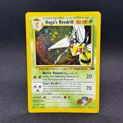 #4 Koga's Beedrill 9/132 Gym Challenge 2000 Holo Rare WOTC Pokemon Card TCG - Image 1