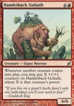 MTG Hamletback Goliath - Foil, Lorwyn, Heavily Played, English - Image 1