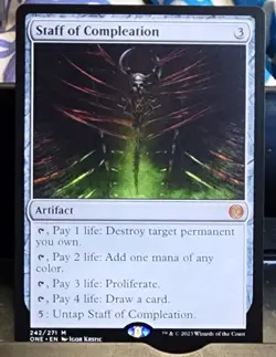 Staff of Compleation Commander: Tarkir: Dragonstorm Regular - Image 1