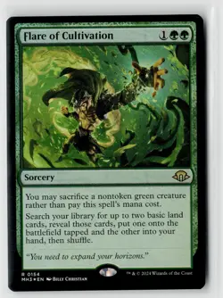 MTG Modern Horizons 3 Flare Of Cultivation Foil x1 NM Rare - Image 1