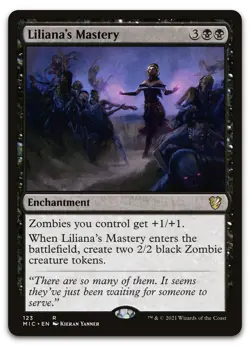 Liliana's Mastery #123 (NM) Midnight Hunt MIC Magic MTG - Image 1