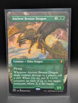 MTG - Ancient Bronze Dragon - BORDERLESS - CLB #369 - Mythic - NM - Image 1