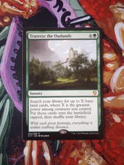 Traverse the Outlands - MTG - Commander 2017 - C17 - LP - Image 1