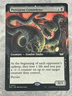 Persistent Constrictor (Extended Art) DSC MTG Commander Duskmourn - Image 1