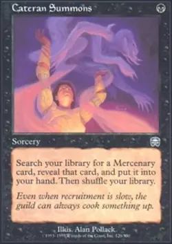 1x Cateran Summons Heavy Play, English Mercadian Masques MTG Magic - Image 1