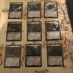 Nazgul - Set of 9 (1 of Each) The Lord of the Rings: Tales of Middle-earth MTG - Image 1