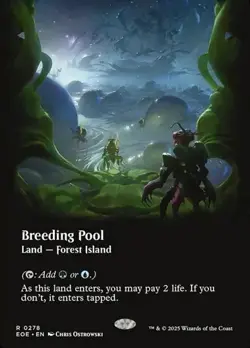 Breeding Pool - Foil Extended Art Showcase - Edge of Eternities - MTG - Image 1