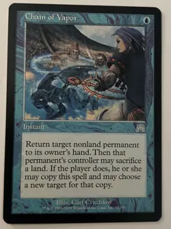 Chain of Vapor X 1 Onslaught MTG Magic Near Mint-Light Play - Image 1