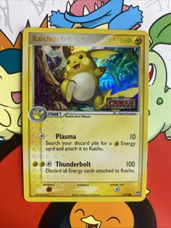 Pokemon TCG 2007 Raichu 12/108 Power Keepers Reverse Holo -Stamped NM/LP - Image 1