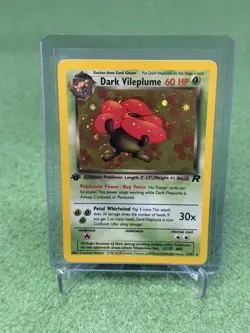 2000 POKEMON ROCKET 1ST EDITION #13 DARK VILEPLUME-HOLO - Image 1