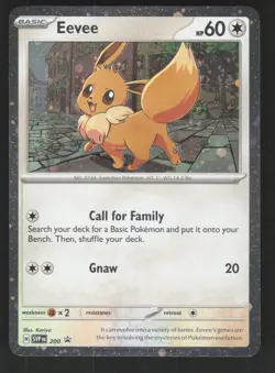 Eevee SVP 200 Cosmos Holo Pokemon TCG SV Promo NM - Image 1