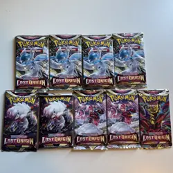 Pokemon Lost Origin Sleeved Booster Lot of 9 Factory Sealed New packs - Image 1