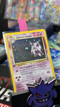 Pokemon Gengar Gym Heroes First Edition Sabrina's Gengar 14/132 - Image 1