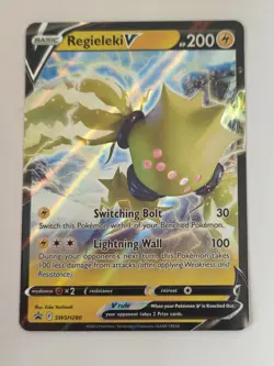 Pokemon TCG Regieleki V SWSH280 - Black Star Promo Crown Zenith - Image 1