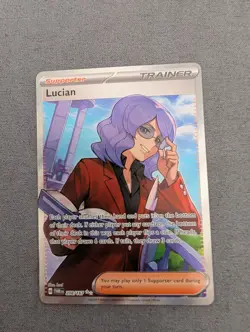 Lucian Trainer Full Art Ultra Rare Pokemon 208/167 Twilight Masquerade TCG - Image 1