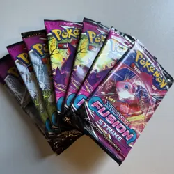(8) Pokemon TCG: Sword & Shield-Fusion Strike Sleeved Booster Packs - Image 1