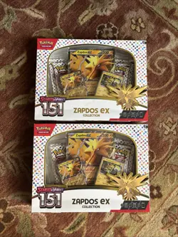 Pokemon TCG: Scarlet & Violet 151 Zapdos EX Collection Box - Sealed Lot Of 2 - Image 1