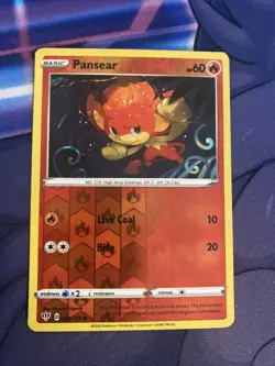 Pokemon TCG Darkness Ablaze Reverse Holo Pansear 026/189 - Image 1