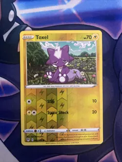 Pokemon TCG Darkness Ablaze Reverse Holo Toxel 062/189 - Image 1