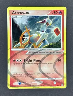 Arceus AR3 Pokemon TCG Arceus Holo Fire Type - Image 1