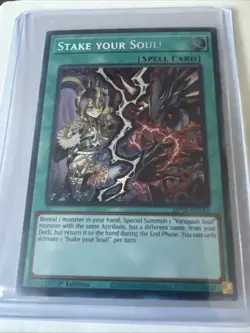 Yugioh Stake Your Soul! MP24-EN142 Secret Rare 1st Ed NM - Image 1