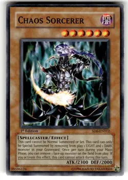 Chaos Sorcerer SD6-EN012 Yu-Gi-Oh! Light Play 1st Edition - Image 1