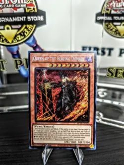 Yu-Gi-Oh! Queen of the Blazing Domain MP25-EN147 Prismatic Secret Rare - Image 1